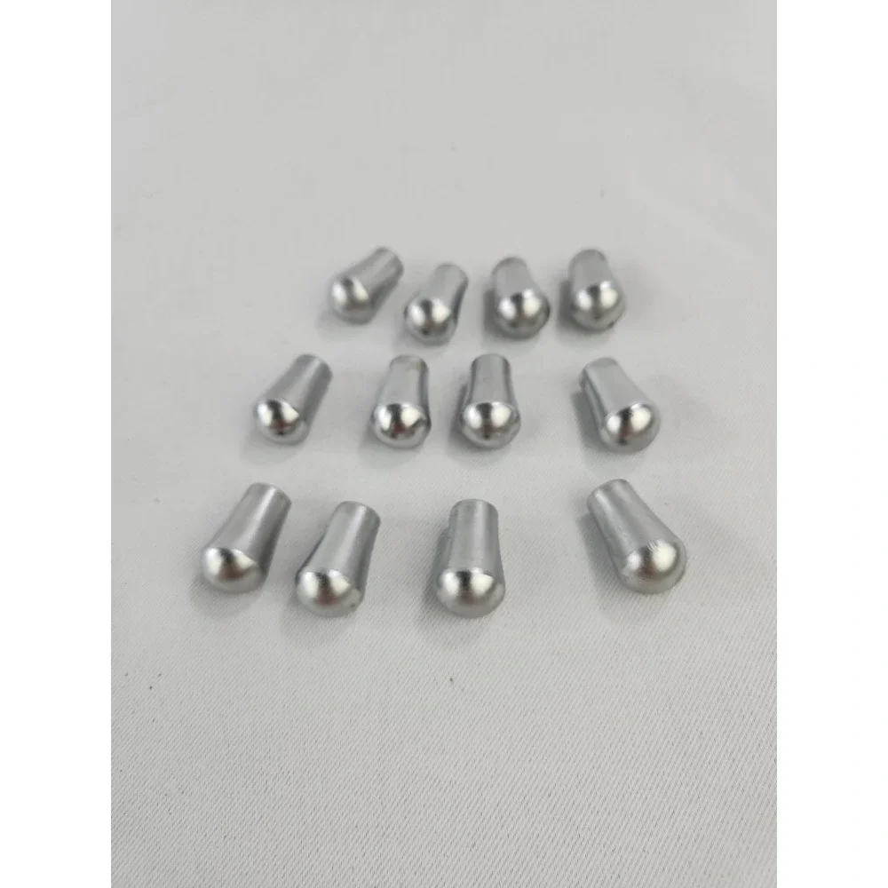 Lot of 10 Teardrop Shaped Silver Metal Drawer Cabinet Knobs Pulls Tiny Small